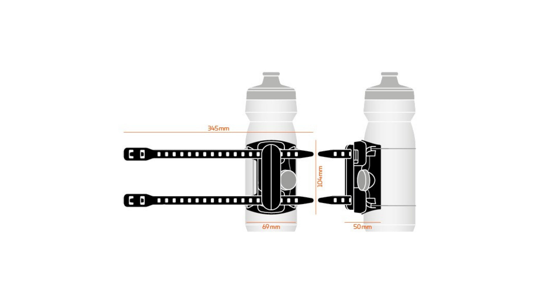 FIDLOCK TWIST uni connector + uni base universeller Flaschenhalter BOA Fit  System für Flas